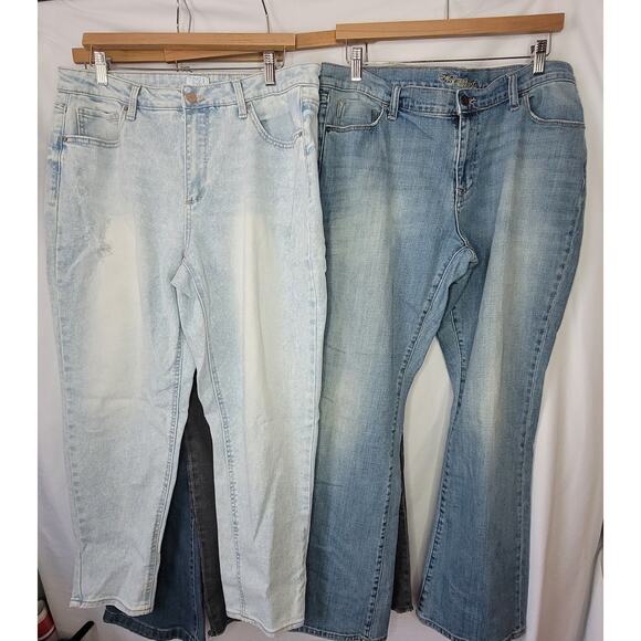 Kut, Lands End, Old Navy, Time Tru Women's Jeans Bundle- size 14 - Picture 3 of 16